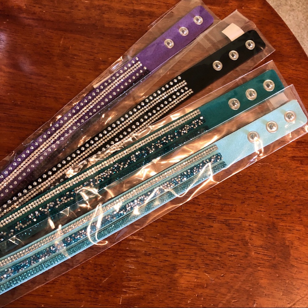 Wrap n snap bracelet, adjustable, microfiber #saa - Picture 2 of 7